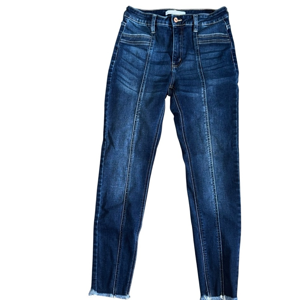 KanCan Women’s Skinny Jeans Size 28 Raw Step Hem Stretch Mid Rise Denim